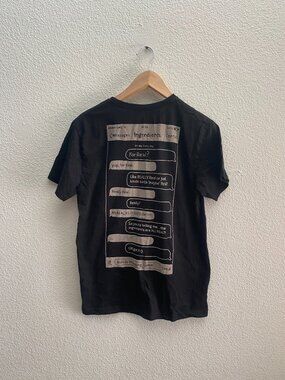 Chipotle Employee For Real Ingrediets Black Short Sleeve T-Shirt Medium Burrito